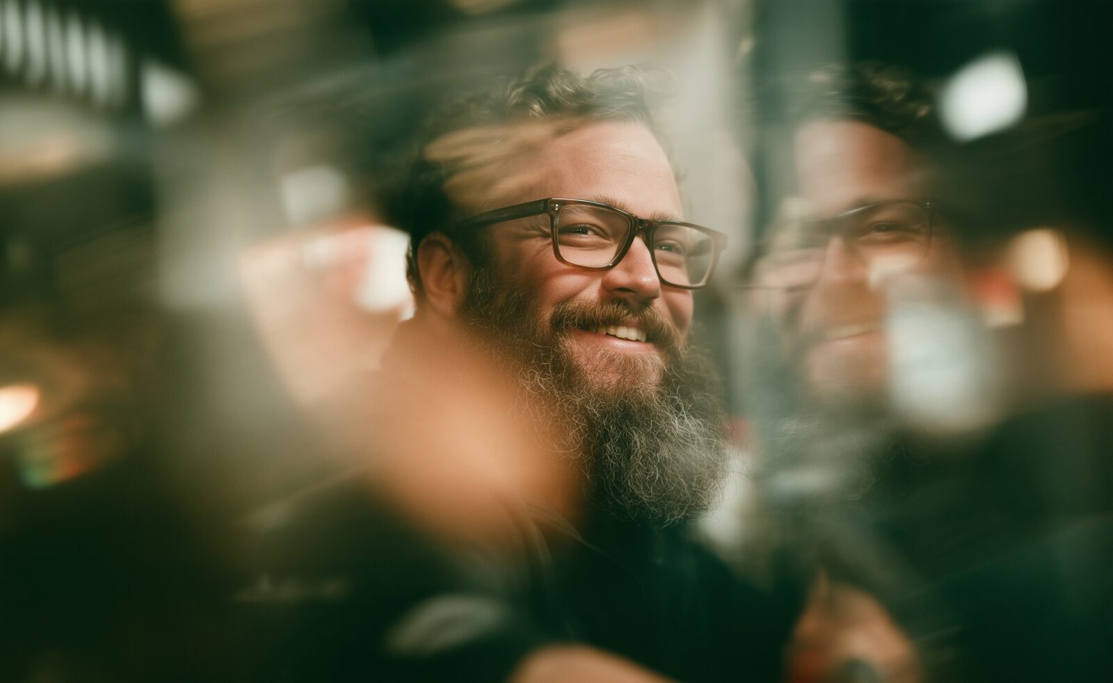 Taylor black, smiling, portrait in mirror with reflections and refractions, subtle gold and green accents --chaos 25 --ar 44:27 --edit https://s.mj.run/O4N-t2LGWRM --stylize 600 --v 8.2 Job ID: ac94344b-571e-4d2d-a187-cec6ef5f8216